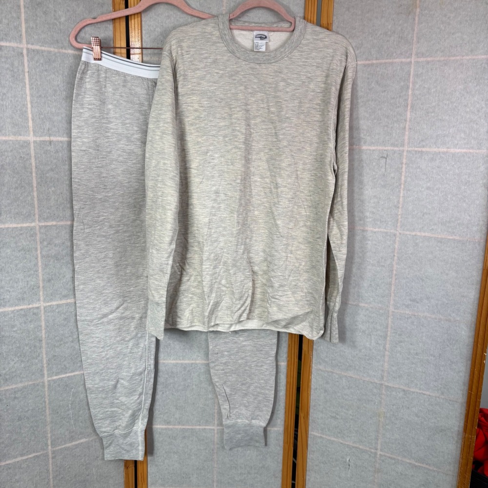 Duofold Thermal Set Medium Gray Merino Wool Blend Base Layer Long Johns Mens